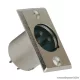 XLR dugó csatlakozó, 3 pólusú, beépíthető, fém, 5 db / csomag (05194)