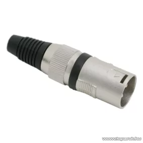   XLR dugó, 3 pólusú, szorítópofás törésgátlóval, 5 db / csomag (05665)