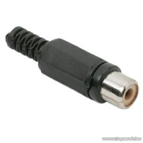   RCA aljzat, műanyag kivitel, fekete, 10 db / csomag (05076FK)