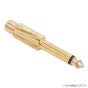   RCA / JACK átalakító, RCA aljzat - 6.3 JACK dugó (mono), 2 db / csomag (05694)