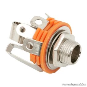   JACK aljzat, beépíthető, sztereo, 6,3 mm, 10 db / csomag (05130)