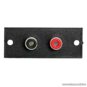   RCA terminál 2 aljzattal, beépíthető, 50 x 20 mm, 5 db / csomag (05079)