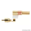 RCA dugó, aranyozott, max. 6 mm-es kábelhez, piros, 10 db / csomag (05084PI)