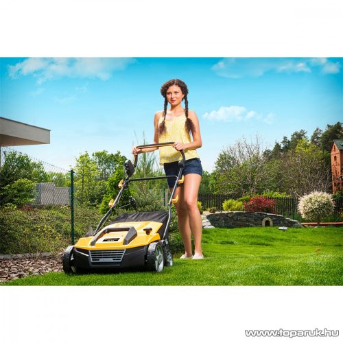 Riwall REV 3816 Kombi 3 az 1-ben elektromos gyepszellőztető, gyeplazító, 38 cm, 1600 W