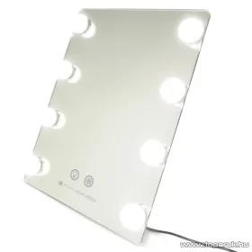   Rio Beauty MMHW Hollywood Glamour Sminktükör, kozmetikai tükör hideg / meleg fénnyel, dimmelhető LED világítással