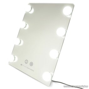   Rio Beauty MMHW Hollywood Glamour Sminktükör, kozmetikai tükör hideg / meleg fénnyel, dimmelhető LED világítással