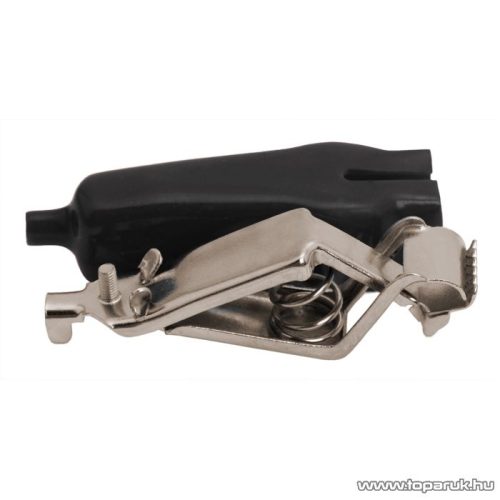 Krokodil csipesz, extra-nagy méretű, 75 mm, fekete, 10 db / csomag (05189FK)