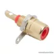 RCA aljzat csatlakozó, beépíthető, aranyozott, piros, 10 db / csomag (05085PI)