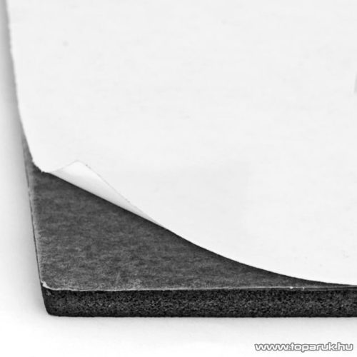 Hangszigetelő lap, öntapadós, 25 x 20 x 0.5 cm, fekete, 2 db / csomag (39507) - megszűnt termék: 2015. január