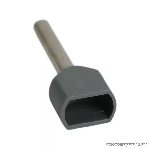 Érvéghüvely, 2 x 0,75 mm2-es vezetékekhez, szürke, 100 db / csomag (05721)