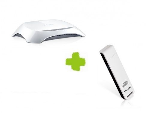 TP-LINK TL-WR150KIT Lite 150 Mbps Wifi csomag (WR720N Wireless Router + WN721N USB adapter) - Készlethiány