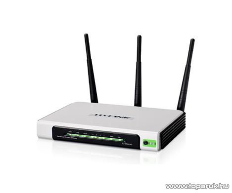 TP-LINK TL-WR941ND 300 Mbps Wireless N Wifi Router 3x3MIMO, Cserélhető antennás