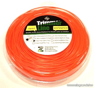 Damil, kör, 2,00 mm x 126 m