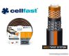 cellfast ATS 6 rétegű csavarodásmentes locsolótömlő, 1/2"-os, 25 m hosszú, fekete