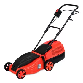 Fevill KK 4015 fekete-piros elektromos fűnyíró 1500W-os indukciós motorral és 35 literes fűgyűjtővel