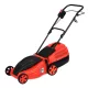 Fevill KK 4015 fekete-piros elektromos fűnyíró 1500W-os indukciós motorral és 35 literes fűgyűjtővel