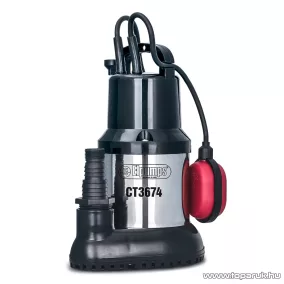   Elpumps CT 3674 Úszókapcsolós merülő szivattyú, búvárszivattyú, 600 W (tiszta vízre)