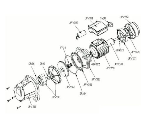 Kerti öntözésre használt Elpumps 1500W-os szivattyú 48 méteres emelési magassággal