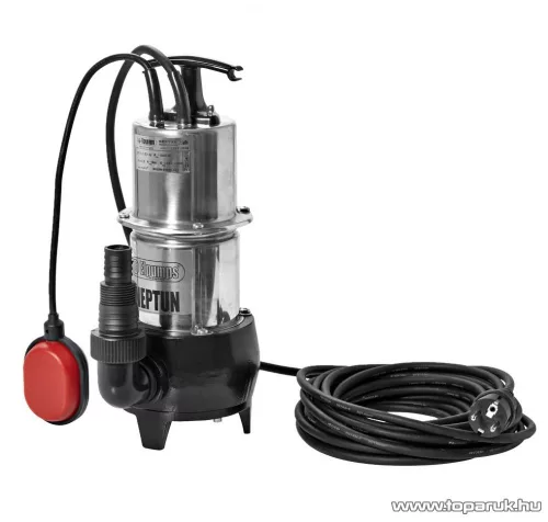 Elpumps NEPTUN Szabad átömlésű úszókapcsolós szennyvíz szivattyú, merülőszivattyú, 800 W (szennyezett vízre)