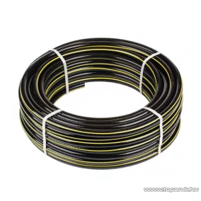   MASTER PROFI 5 rétegű csavarodásmentes locsolótömlő, 1"-os, 25 m hosszú, fekete-sárga