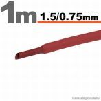 Zsugorcső, piros, 1,5 / 0,75 mm, 20 m / csomag (11019P)