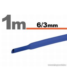 Zsugorcső, kék, 6 / 3 mm, 10 m / csomag (11022K)