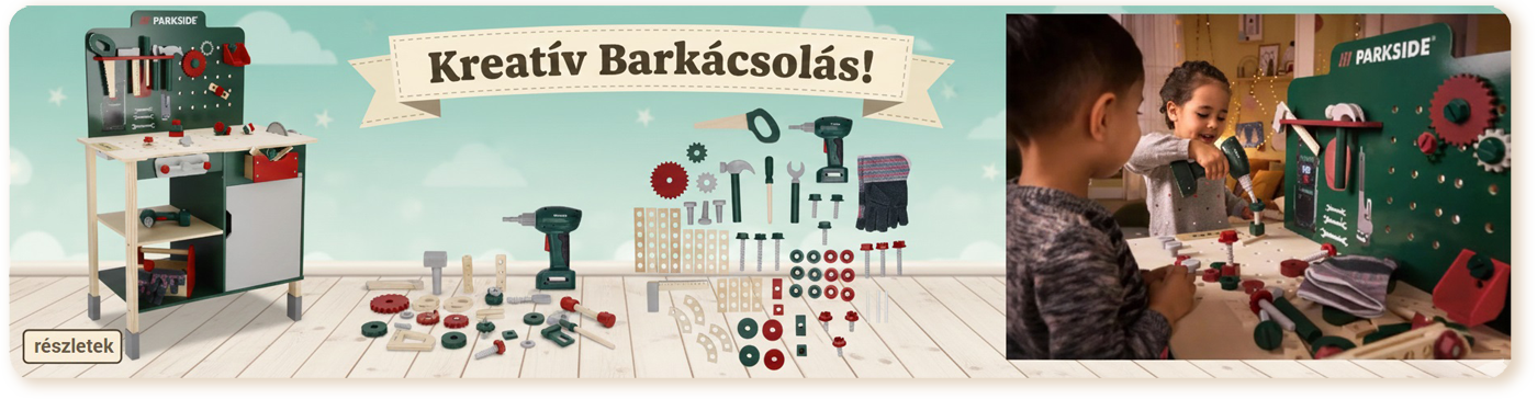 Playtive Lupilu - A nagy fa munkapad – a legkomplexebb barkácsélmény