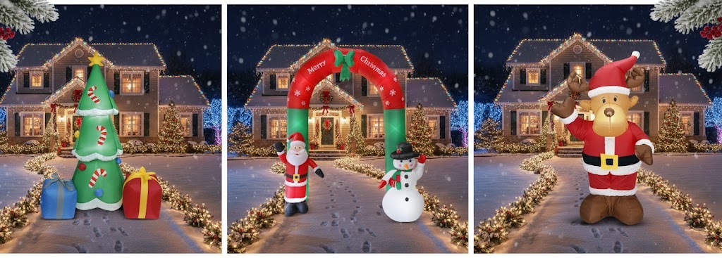 Kültéri felfújható világító díszek