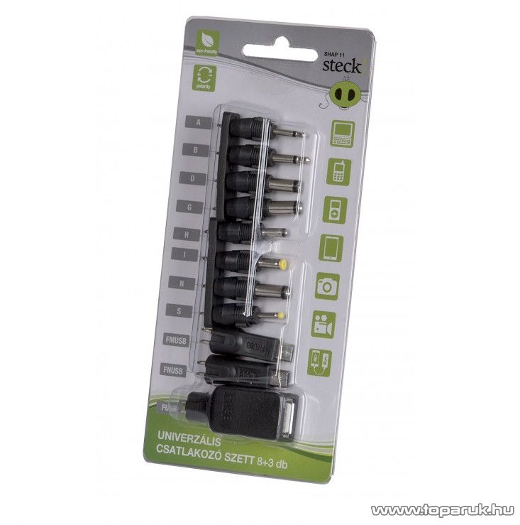 Image of Steck SHAP 11 Csatlakozó készlet hálózati adapterhez, 11 db / csomag (12040005)