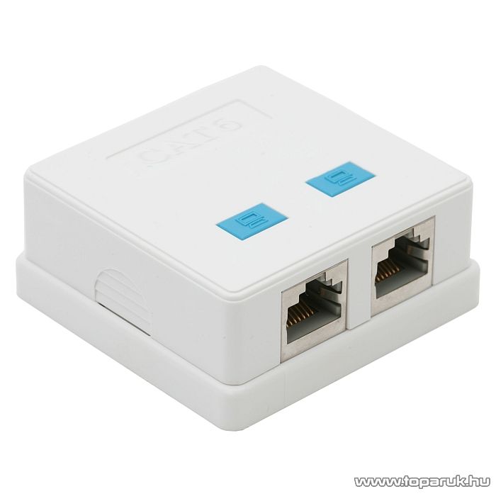 Image of 8P/8C CAT.5 FTP dupla fali aljzat, fehér (05397)