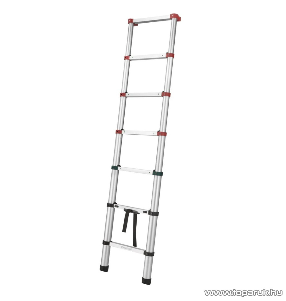 Image of ParkSide Alumínium kihúzható teleszkópos létra, 7 lépcsős (max.: 2,3 m / 150 kg)