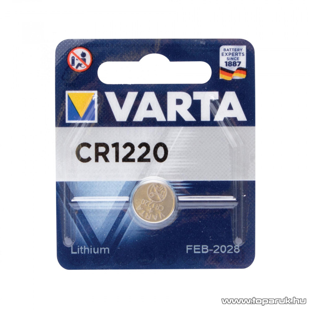 Image of VARTA CR1220 gombelem, 3V, lítium, 5 db / csomag