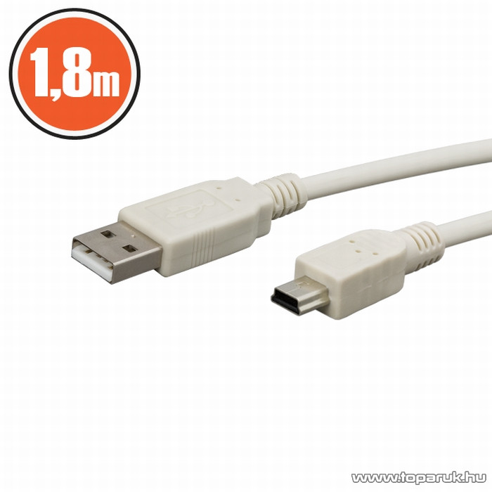 Image of neXus USB kábel, A dugó - B dugó (mini), 1,8 m (20133)