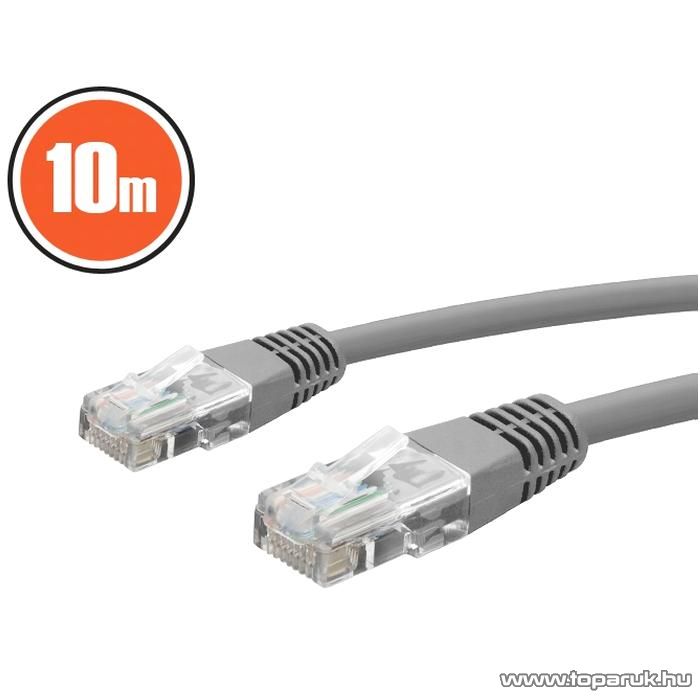 Image of neXus Patch kábel, 8P/8C, Cat. 5 dugó, 10 m, szürke (20364)